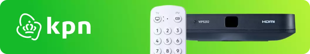 Banner met KPN logo