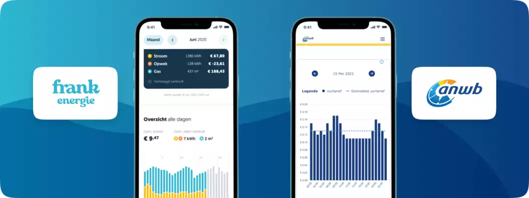 App verbruiksmanager ANWB en Frank Energie