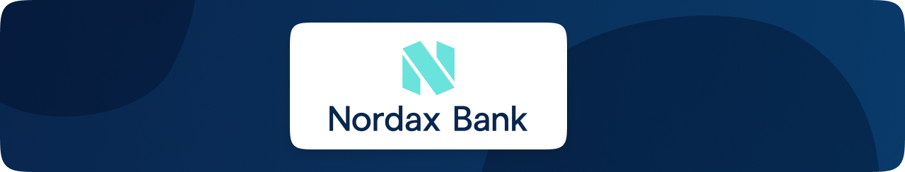 Nordax Bank logo banner