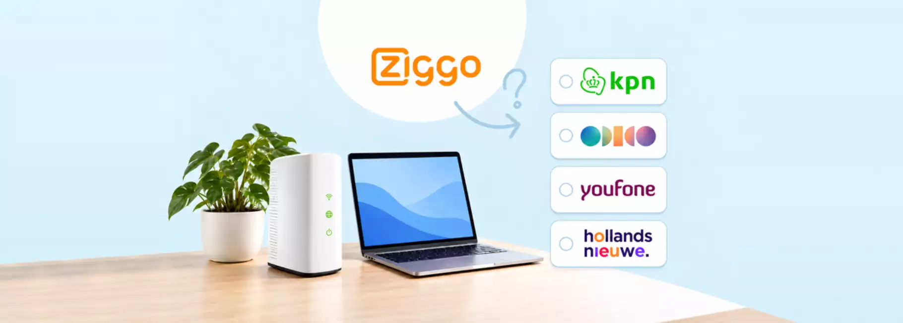 Afbeelding van logo's beste ziggo alternatieven