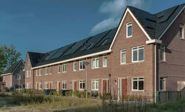 Afbeelding van huis met zonnepanelen