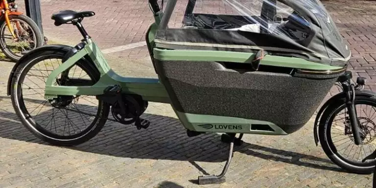 Afbeelding van een elektrische bakfiets