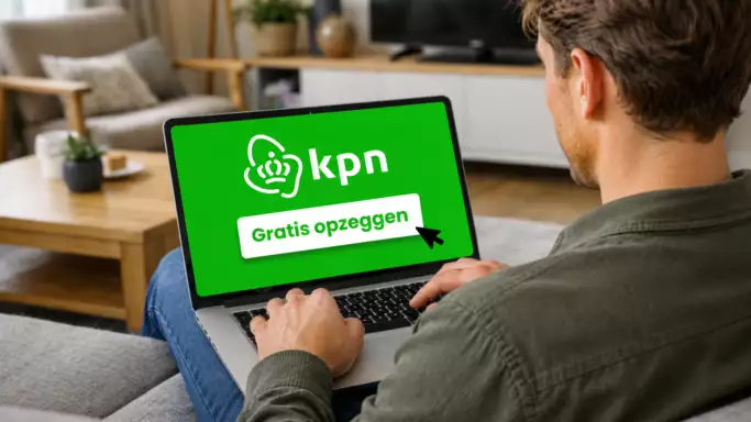 KPN opzeggen Afbeelding van iemand die KPN opzegt