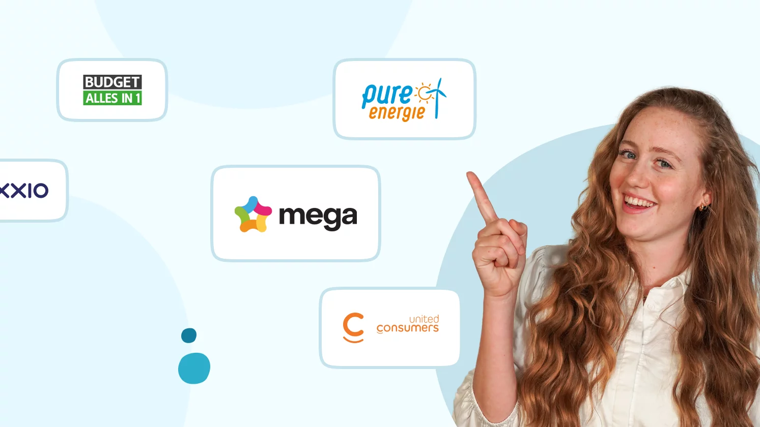 Vrouw vergelijkt leveranciers onder prijsplafond