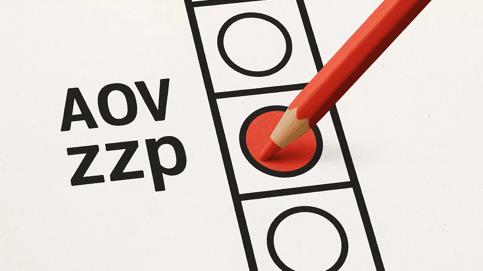 Afbeelding van stemmen over de verplichte AOV voor zzp