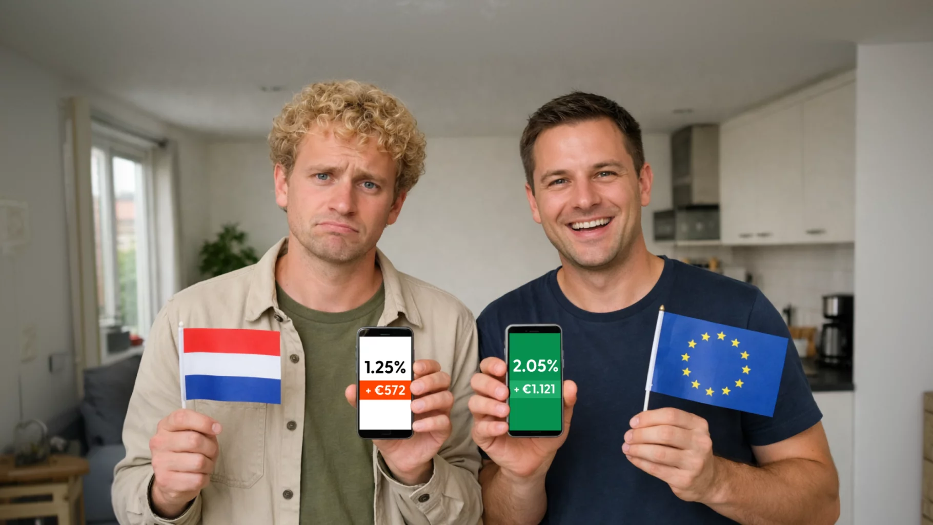 Wie spaart bij een grote bank, loopt gemiddeld € 549,- per jaar mis