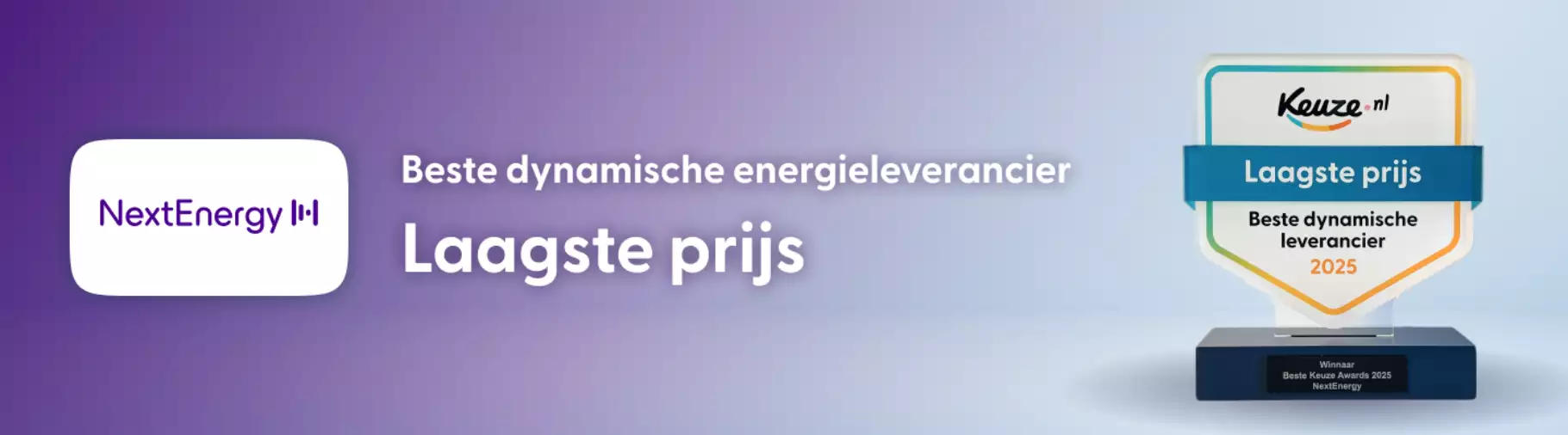 NextEnergy beste dynamische leverancier met laagste prijs