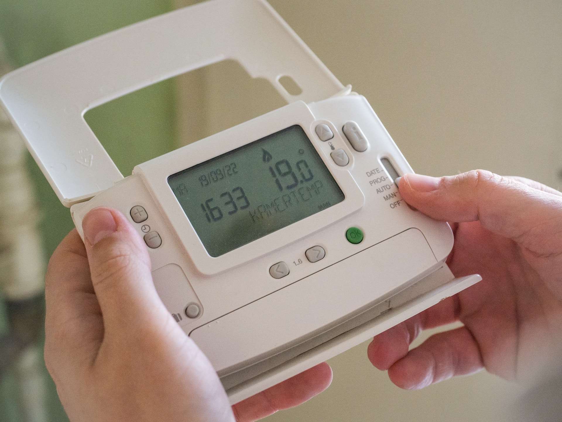Afbeelding van instellen thermostaat