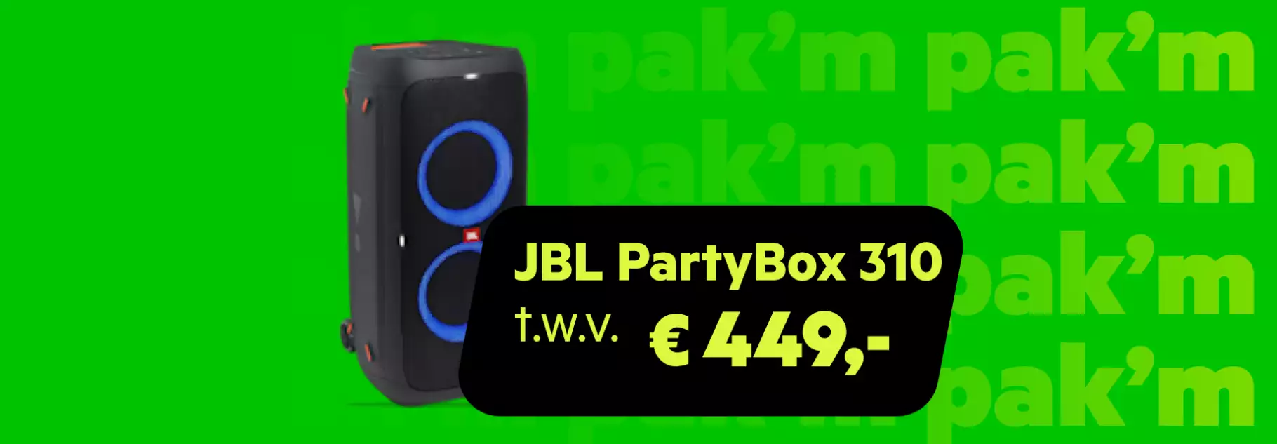 Afbeelding van KPN gratis JBL PartyBox aanbieding
