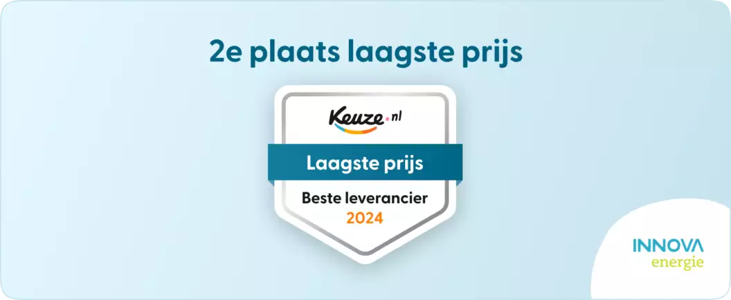 Innova Energie 2e plaats laagste prijs