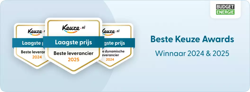 Beste energieleverancier Budget Energie Beste Keuze Award voor Budget Energie