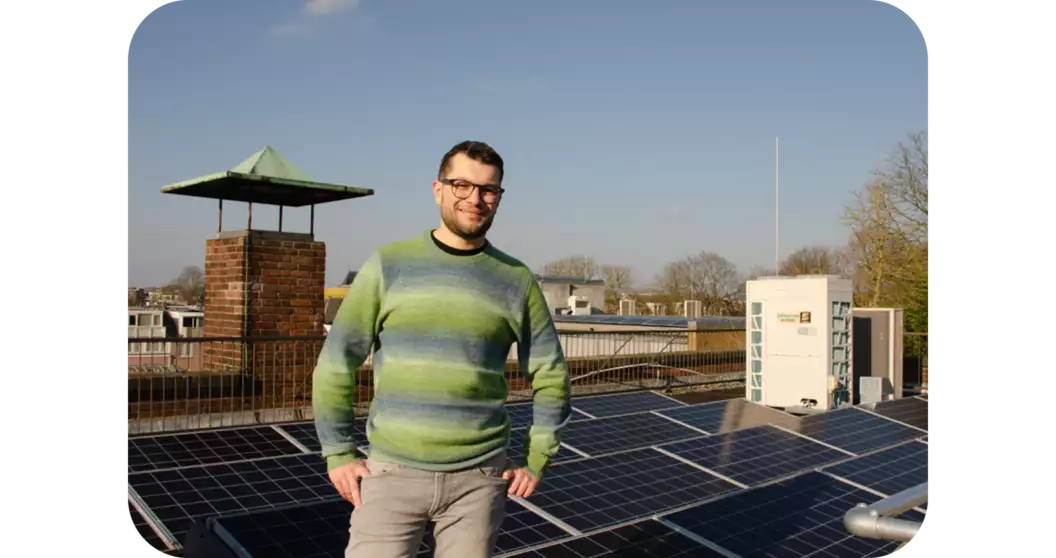 Energie-expert Geert Wirken bij zonnepanelen