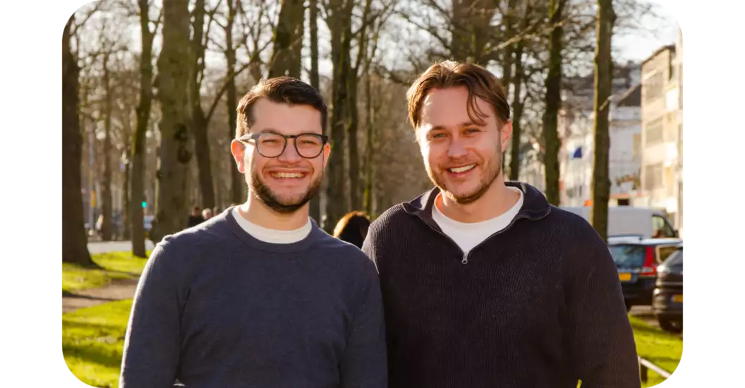 Foto van Geert Wirken en Melvin Paalvast