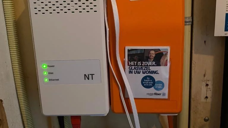 Glasvezel aansluiting