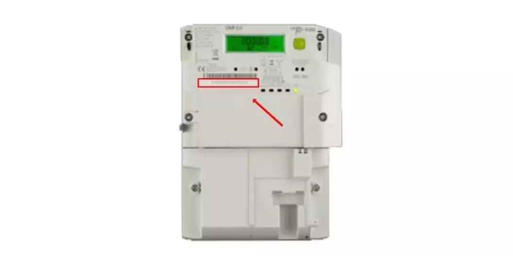 Afbeelding van EAN code energiemeter