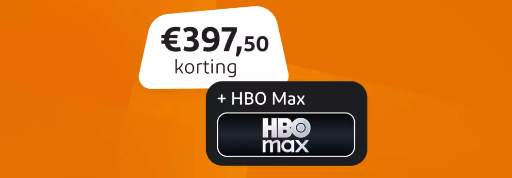 397,50 euro korting plus HBO Max 397,50 euro korting plus HBO Max