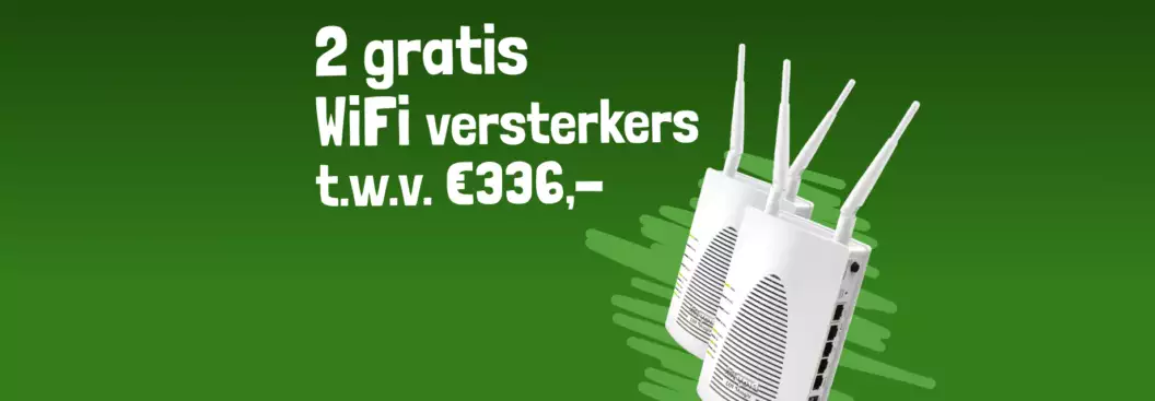 2 gratis wifi verstekers Wifi versterkers