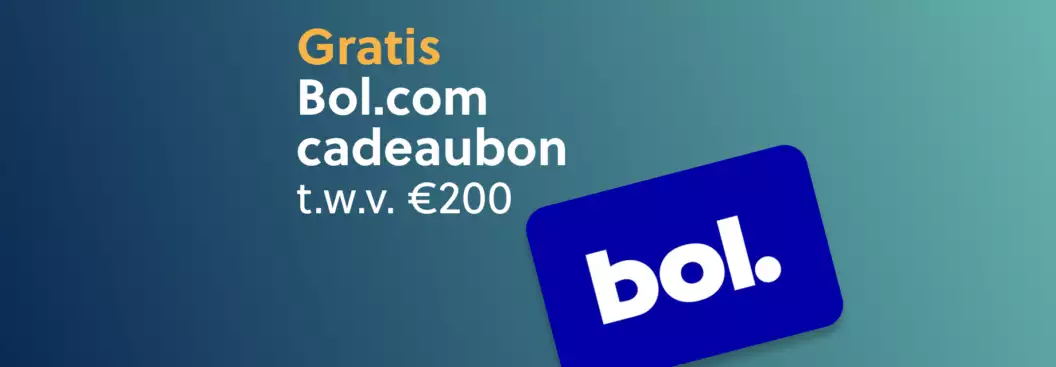 Bol.com cadeaubon t.w.v €200,- Bol.com cadeaubon