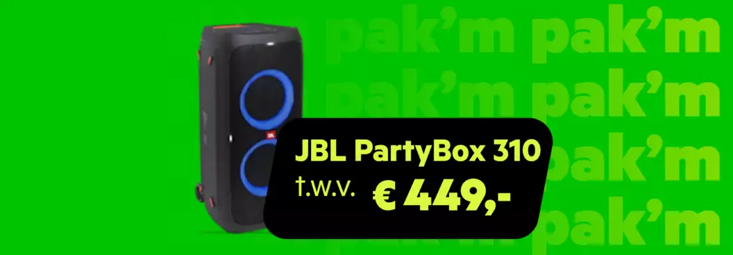 Gratis JBL Party Box 310 bij KPN abonnement