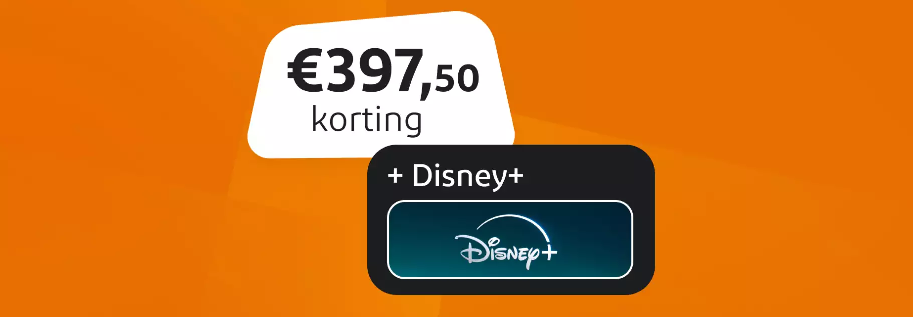 397,50 euro korting plus Disney+