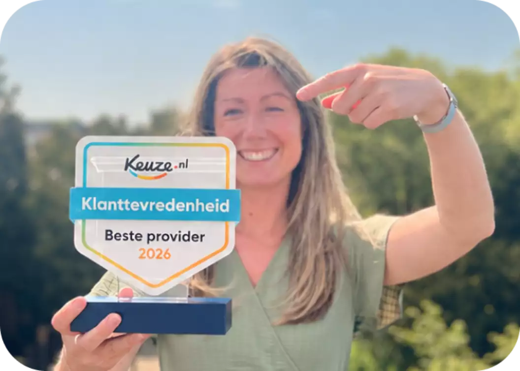 Vrouw met beste keuze award