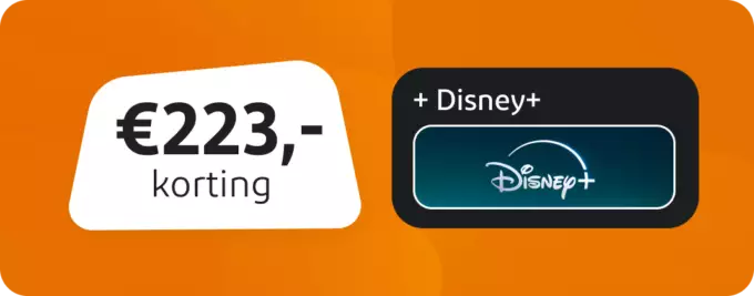 €223,- korting en Disney+ €223,- korting en Disney+