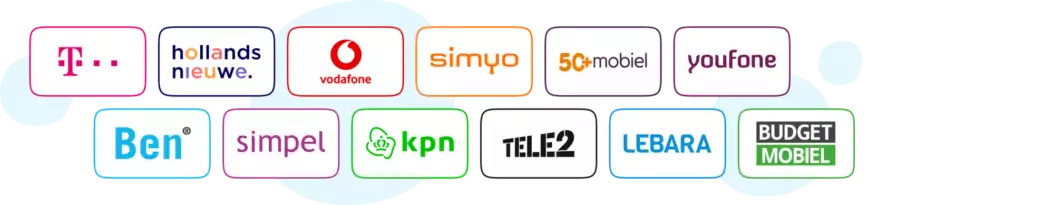 Logo's van sim only providers