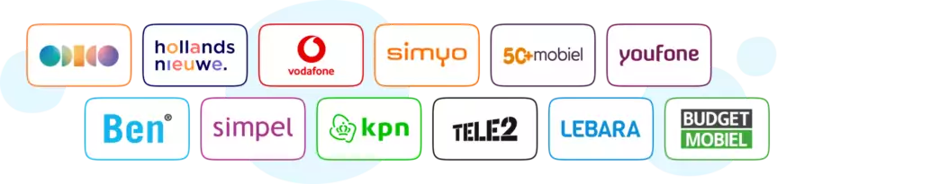 Logo's van sim only providers