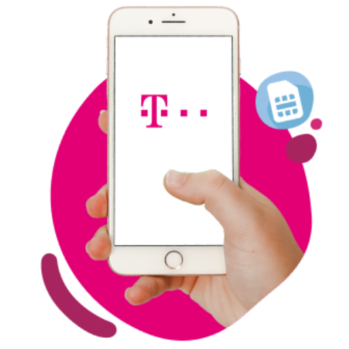 Telefoon met T-mobile logo
