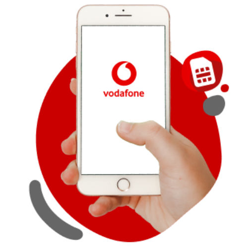 Telefoon met Vodafone logo