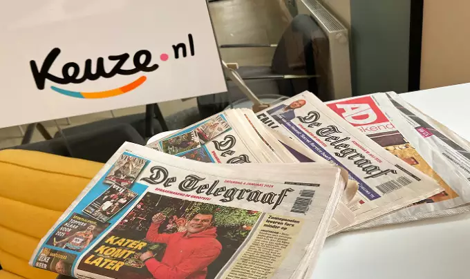 Keuze.nl in de krant