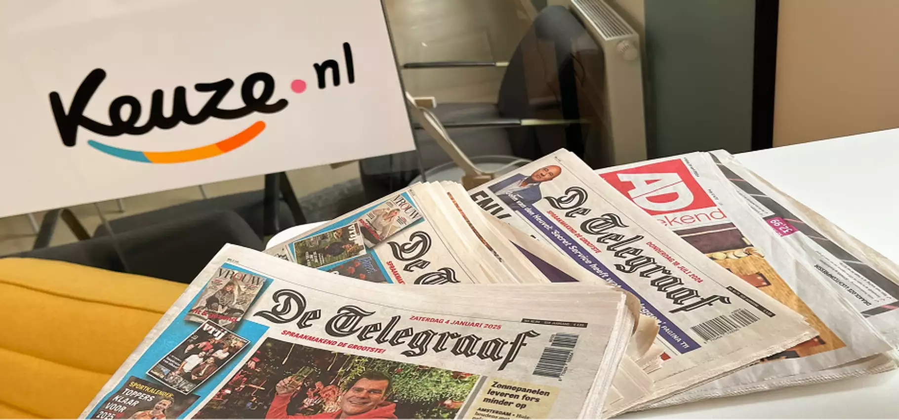 Keuze.nl in de krant