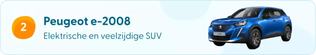 Elektrische private lease Peugeot e-2008