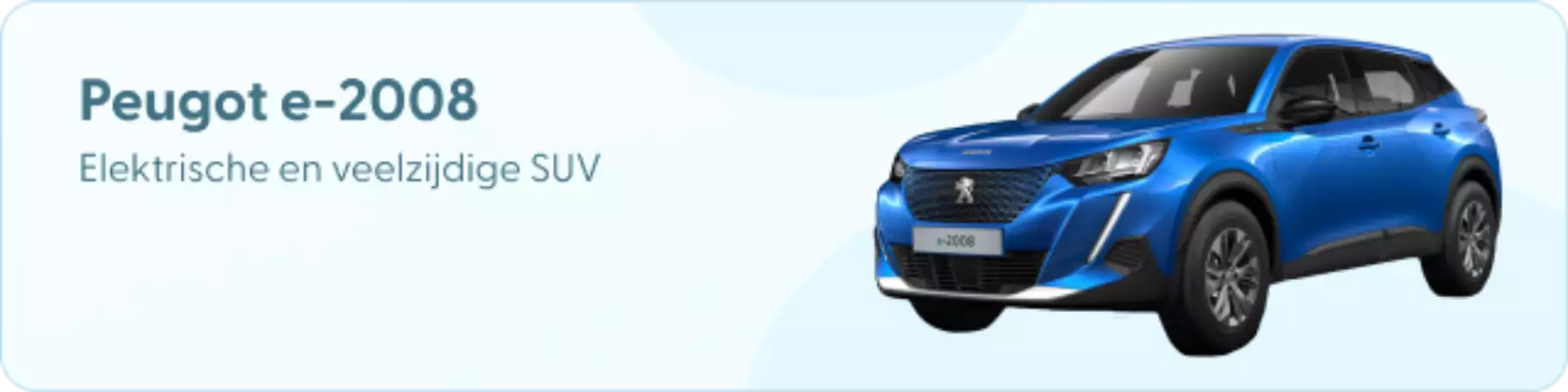 Peugeot e-2008 private lease Peugeot e-2008 private lease
