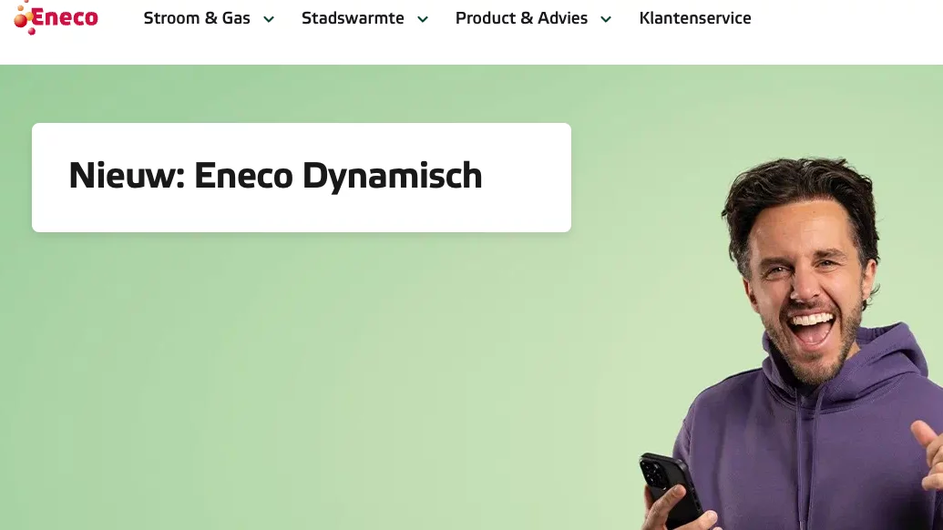 Eneco heeft nu als eerste grote energieleverancier een dynamisch energiecontract