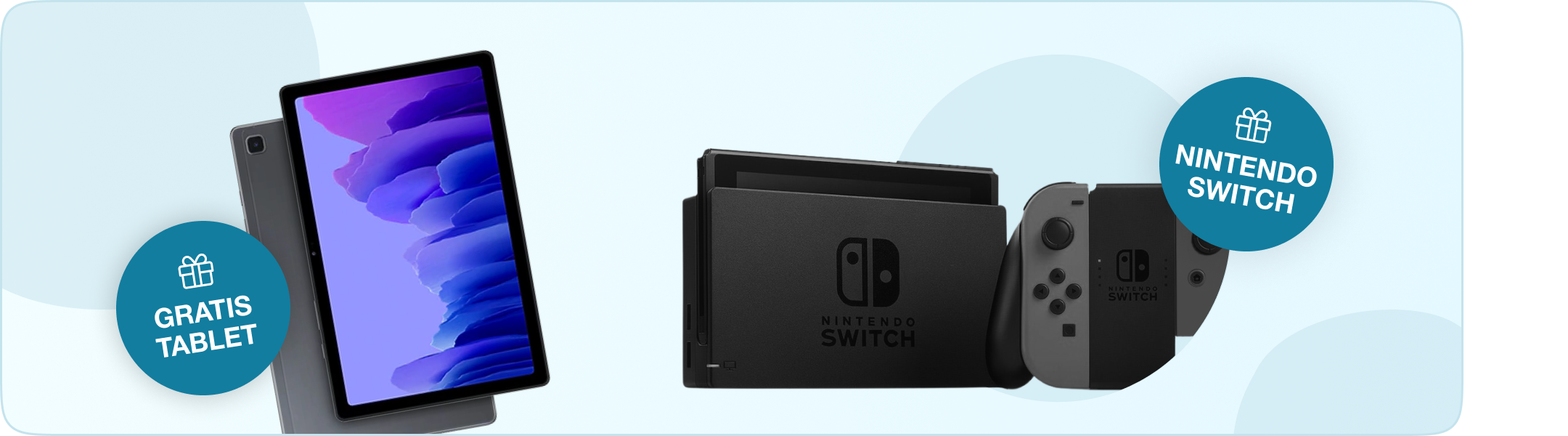 Energie met gratis tablet of Nintendo Switch